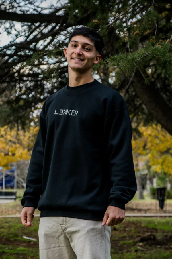 BUZO LEKKER UNISEX SIN CAPUCHA NEGRO